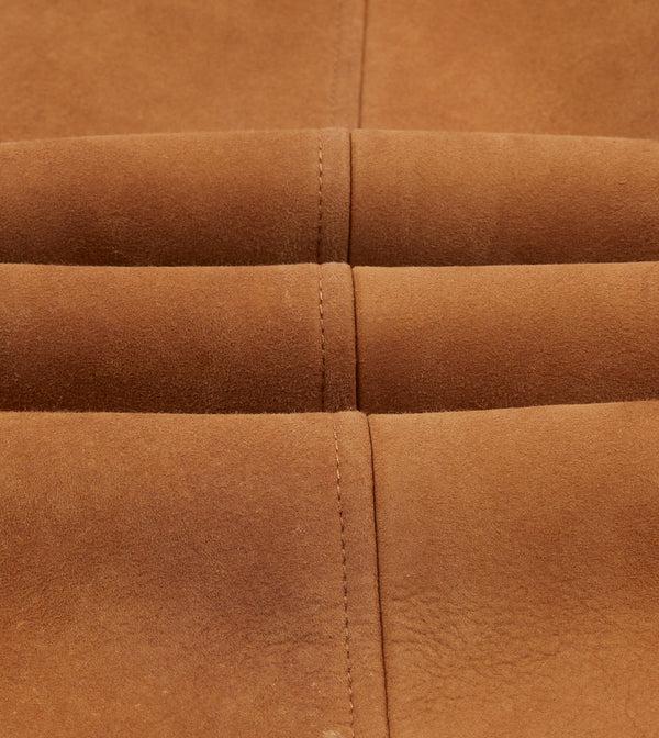 Drake's Tan Suede Shearling Vest