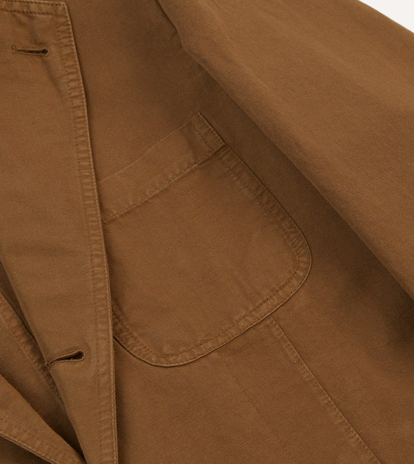 Drake's Tobacco Cotton Linen Games Blazer Mk. I