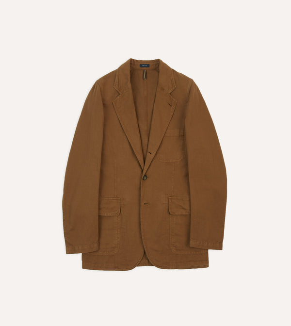 drake's Tobacco Cotton Linen Games Blazer Mk. I