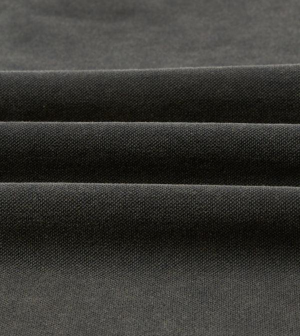 Drake's Washed Black Piqué Cotton Polo Shirt