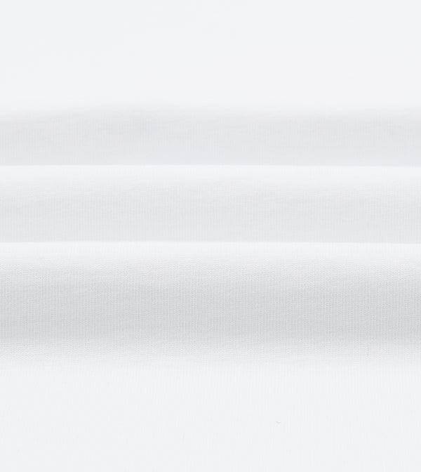 Drake's White And Red Tipped Ringer T-Shirt