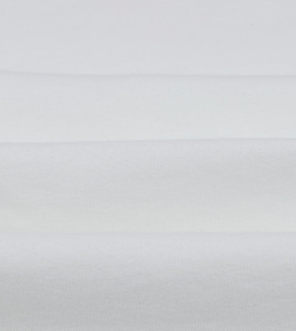 Drake's White Cotton Two-Button Henley T-Shirt