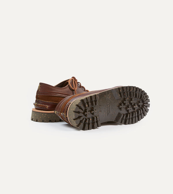Drake's Yuketen Brown Leather Maine Guide Ox Shoe