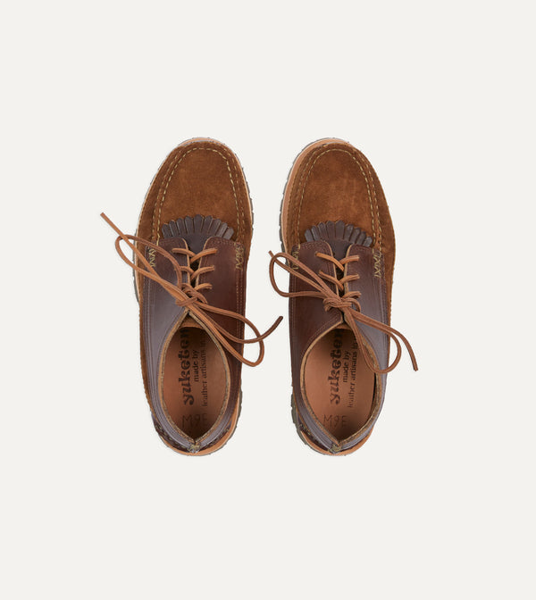 Drake's Yuketen Brown Leather Maine Guide Ox Shoe