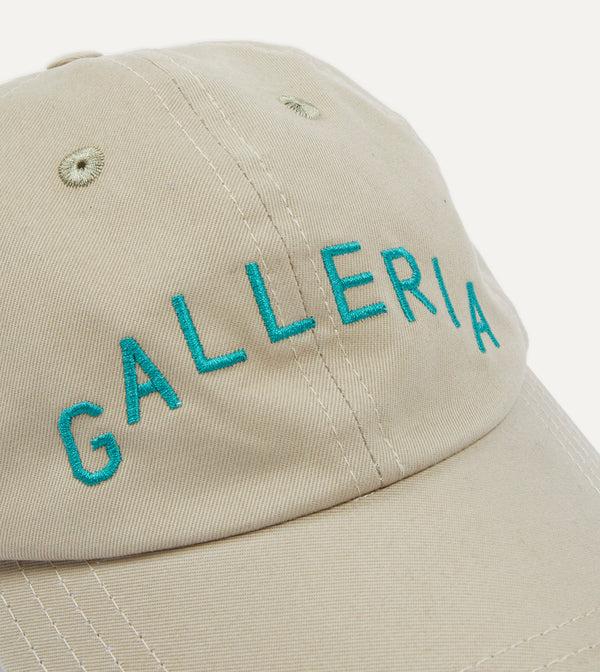Drake's Ecru Galleria Emblem Cotton Twill Baseball Cap