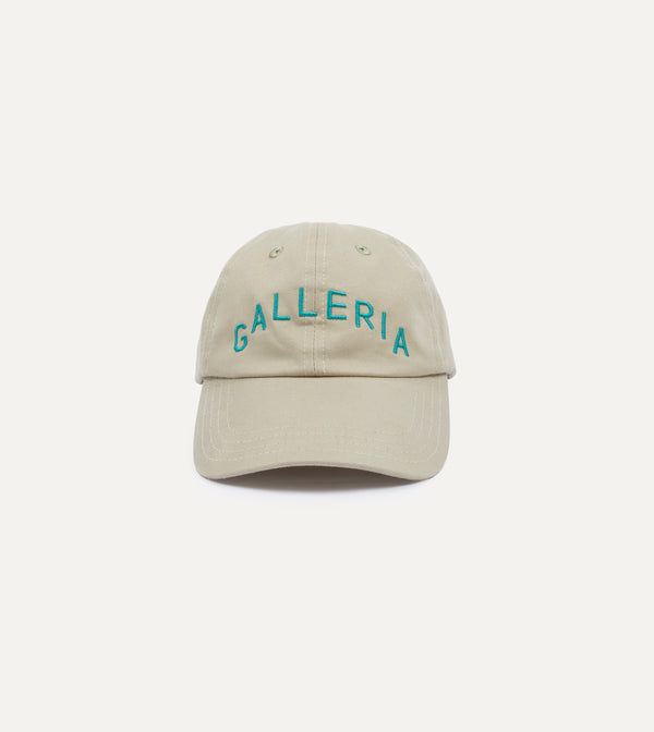 drake's Ecru Galleria Emblem Cotton Twill Baseball Cap