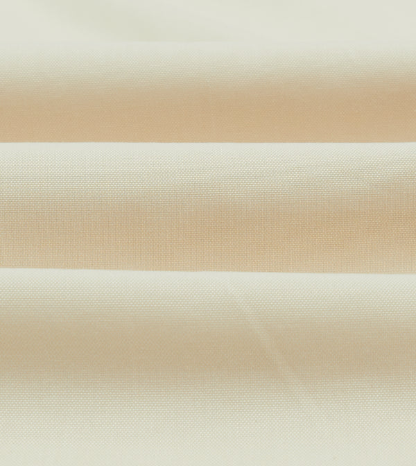 Drake's Ecru Pinpoint Oxford Cotton Cloth Button-Down Shirt