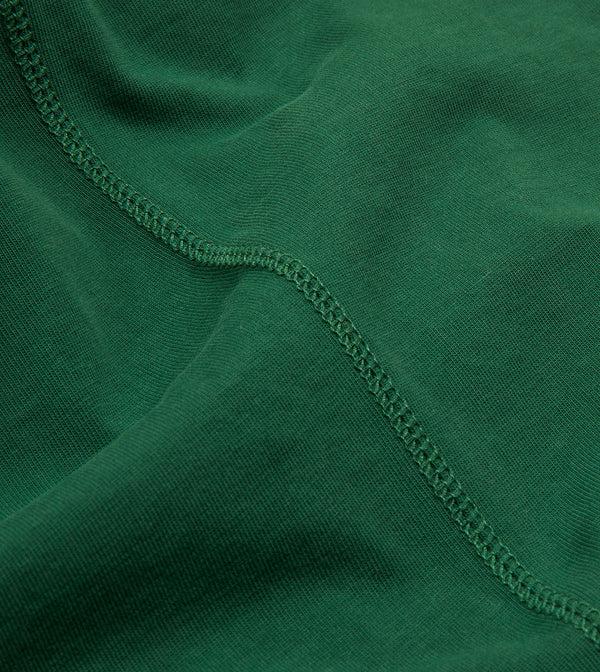 Drake's Forest Green Cotton Crew Neck Hiking T-Shirt