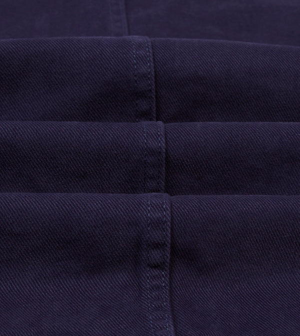 Drake's French Blue Heavy Twill Cotton Five-Pocket Chore Jacket