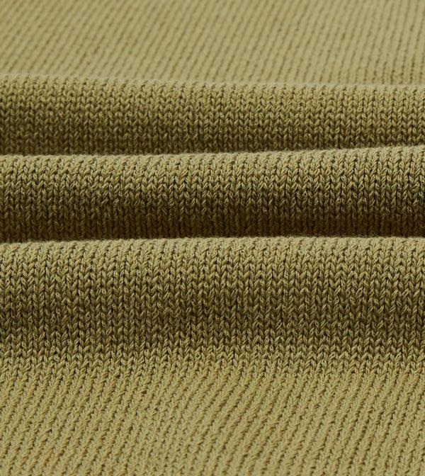 Drake's Green Knitted Crepe Cotton Short-Sleeve Polo Shirt