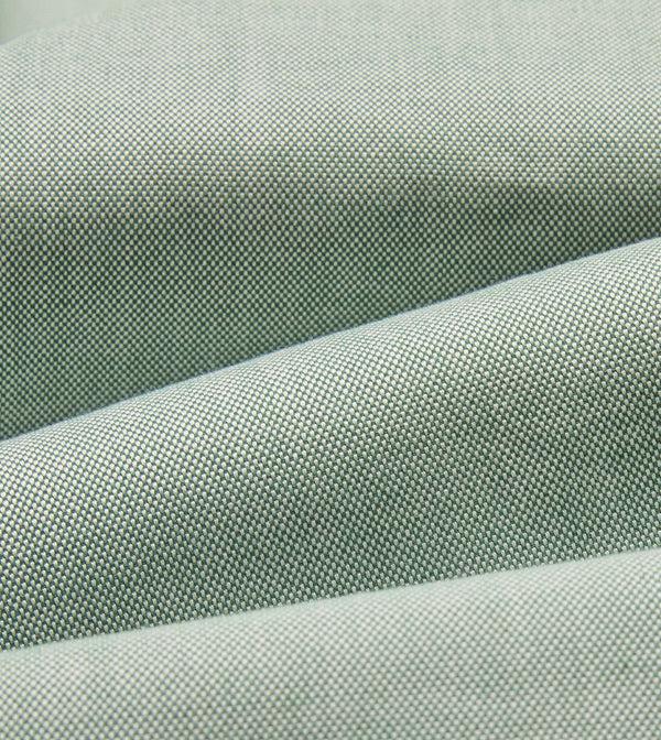Drake's Green Pinpoint Oxford Cotton Cloth Button-Down Shirt