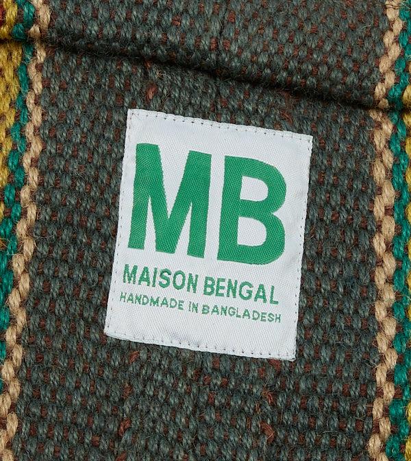 Drake's Grey Maison Bengal Extra Large Jute Poresh Tote Bag