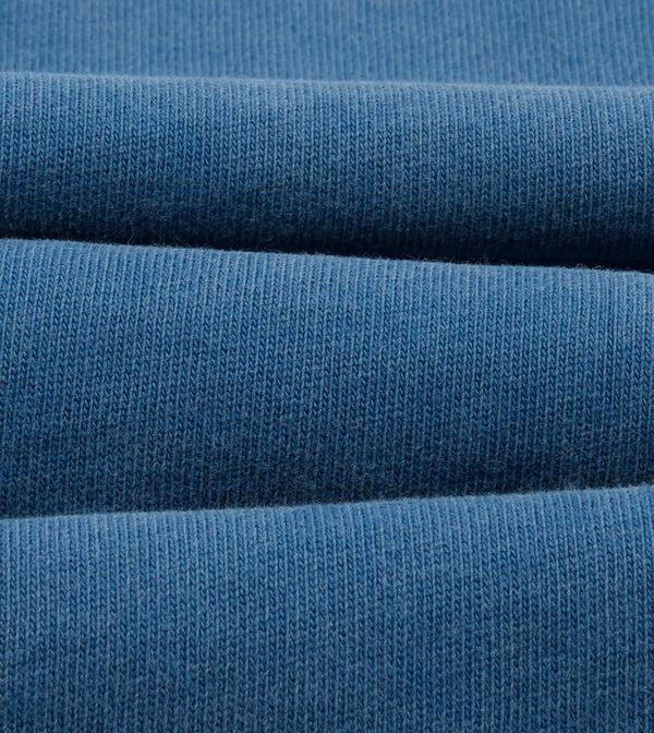 Drake's Indigo Cotton Jersey Long-Sleeve Polo Shirt