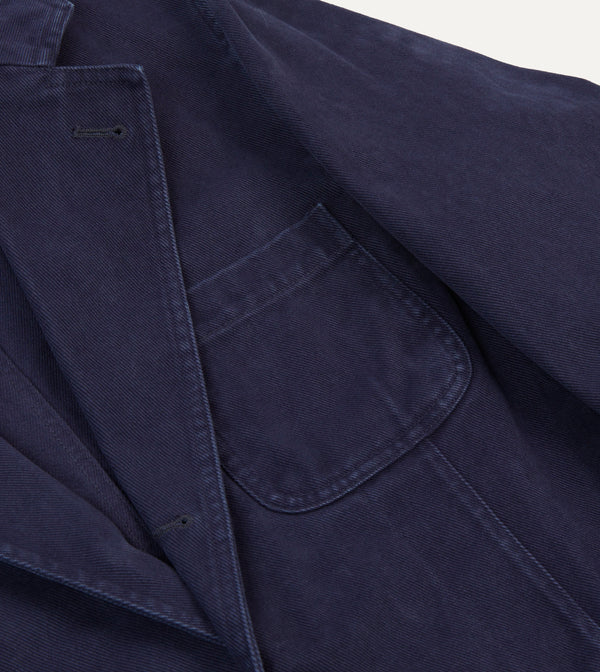 Drake's Indigo Heavy Cotton Twill Games Blazer Mk. I