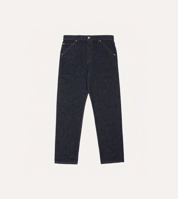 Drake's Indigo Rinse 14.2oz Japanese Selvedge Denim Five-Pocket Jeans