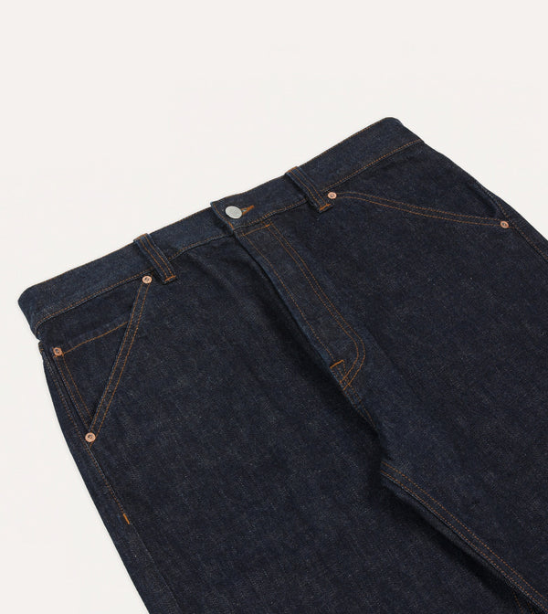 Drake's Indigo Rinse 14.2oz Japanese Selvedge Denim Five-Pocket Jeans