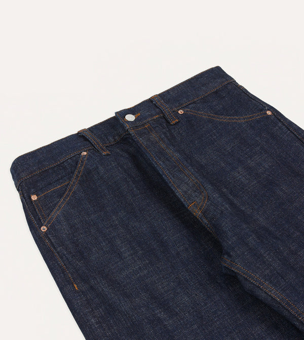 Drake's Indigo Rinse 15.5oz Japanese Selvedge Denim Five-Pocket Jeans