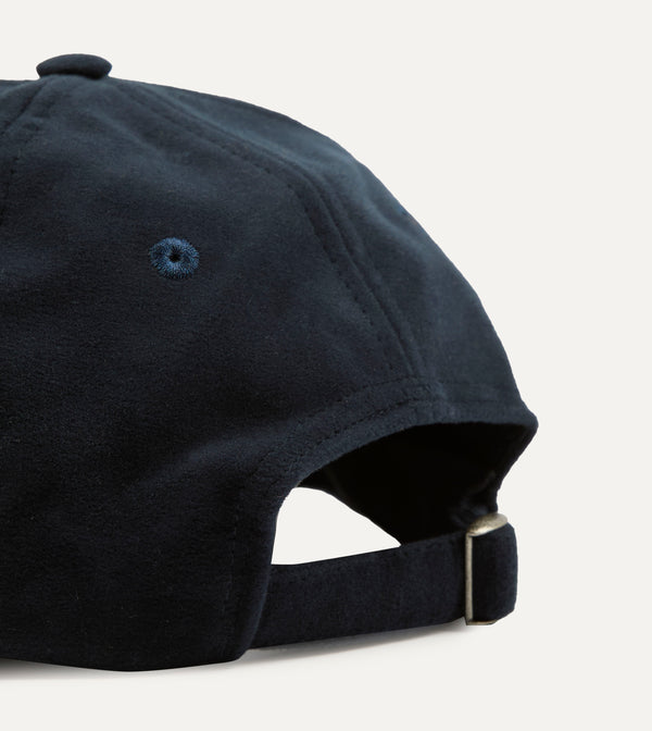 Drake's Kennedy By Drake’s Navy Moleskin Baseball Cap