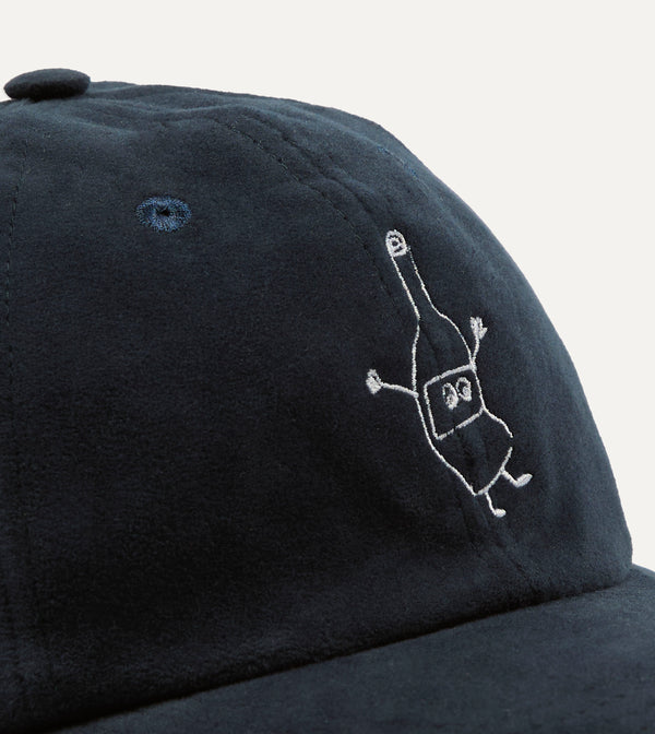 Drake's Kennedy By Drake’s Navy Moleskin Baseball Cap