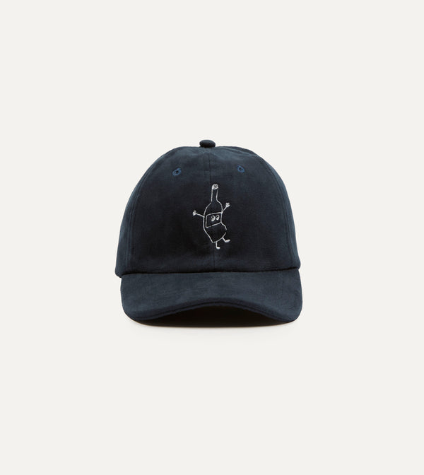 drake's Kennedy by Drake’s Navy Moleskin Baseball Cap