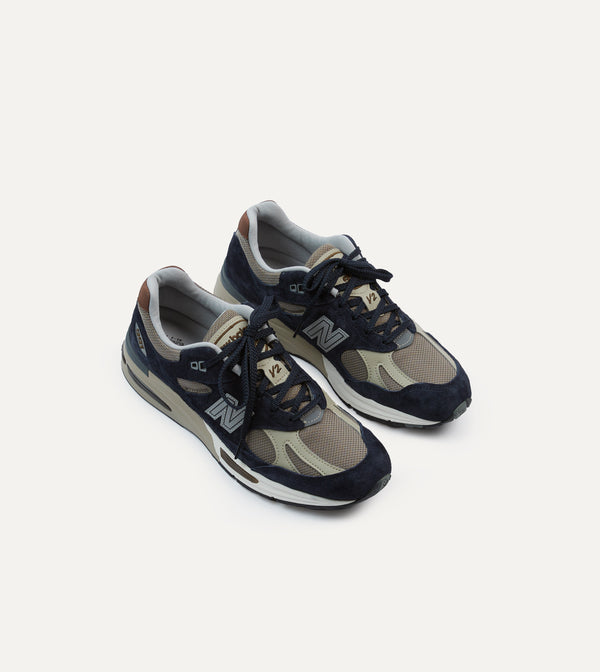 drake's New Balance After Midnight Made in UK 991v2 Trainers