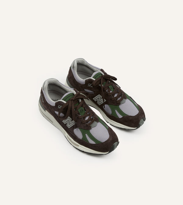 drake's New Balance Brown 'Essentially Offbeat' Made in UK 991v2 Trainers