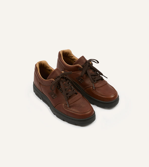 drake's New Balance Brown Made in UK Allerdale Trainers