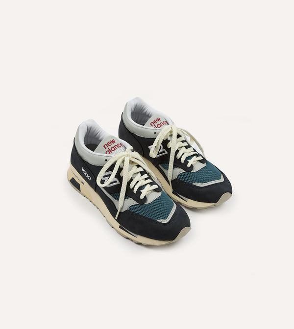 drake's New Balance Navy Vintage Sport Made in UK 1500 Trainers