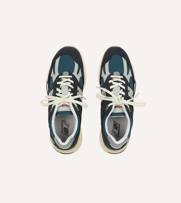 Drake's New Balance Navy 'Vintage Sport' Made In UK 991v2 Trainers