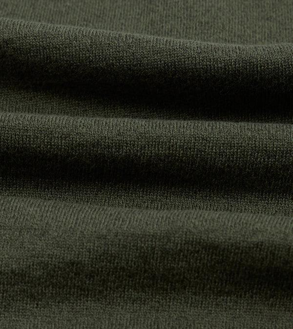 Drake's Olive Knitted Linen-Cotton Short-Sleeve Polo Shirt