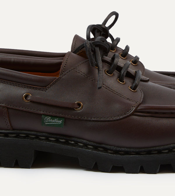 Drake's Paraboot Chimey Ébène Calf Leather Derby Shoe
