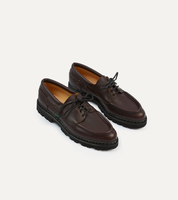 drake's Paraboot Chimey Ébène Calf Leather Derby Shoe