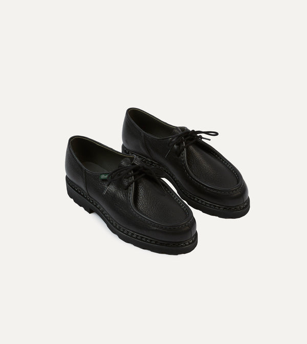 drake's Paraboot Michael Noir Deer Leather Derby Shoe