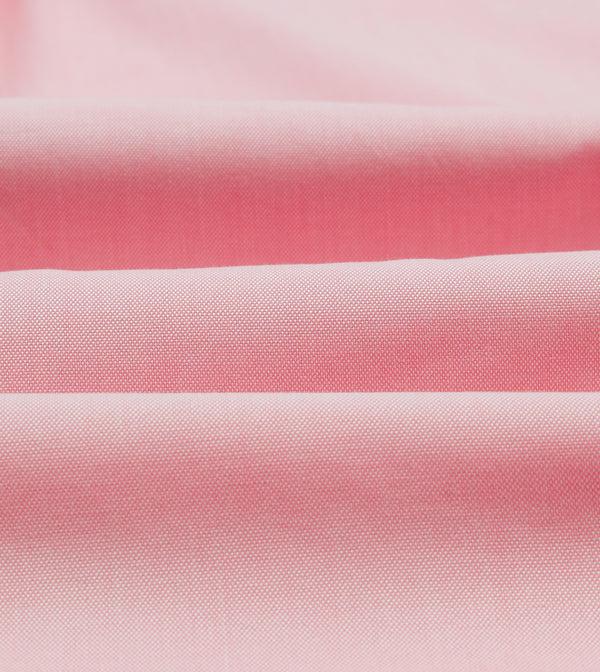 Drake's Pink Pinpoint Oxford Cotton Cloth Button-Down Shirt