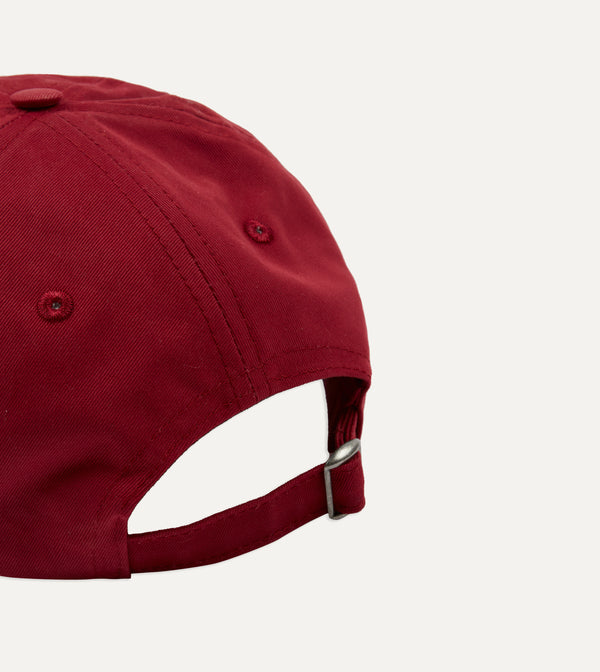 Drake's Red Morlaix Plombeé '77 Cotton Twill Baseball Cap