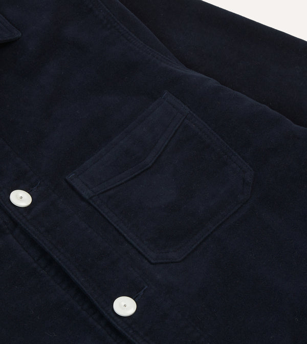 Drake's St. JOHN By Drake's Navy Moleskin Five-Pocket Chore Jacket