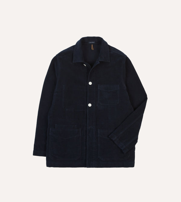 drake's St. JOHN by Drake's Navy Moleskin Five-Pocket Chore Jacket