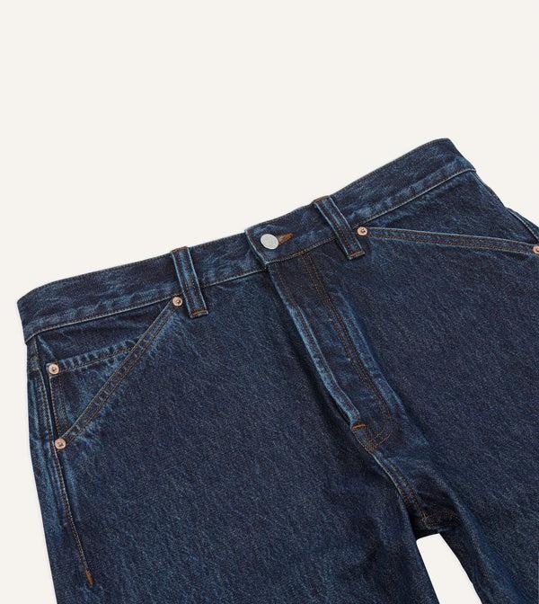 Drake's Stone Wash 13.2oz Seamless Denim Five-Pocket Jeans