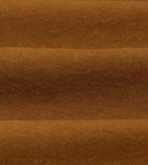 Drake's Tobacco Cotton Duck Canvas Five-Pocket Chore Jacket