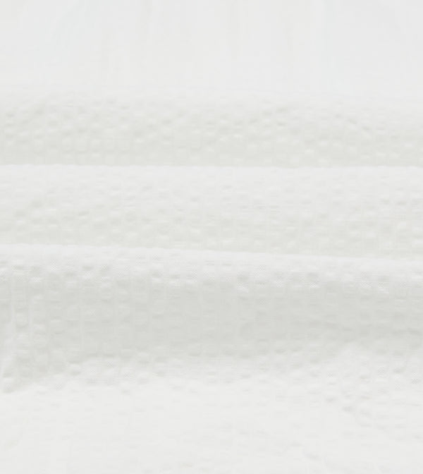 Drake's White Cotton-Linen Short Sleeve Cuban Shirt