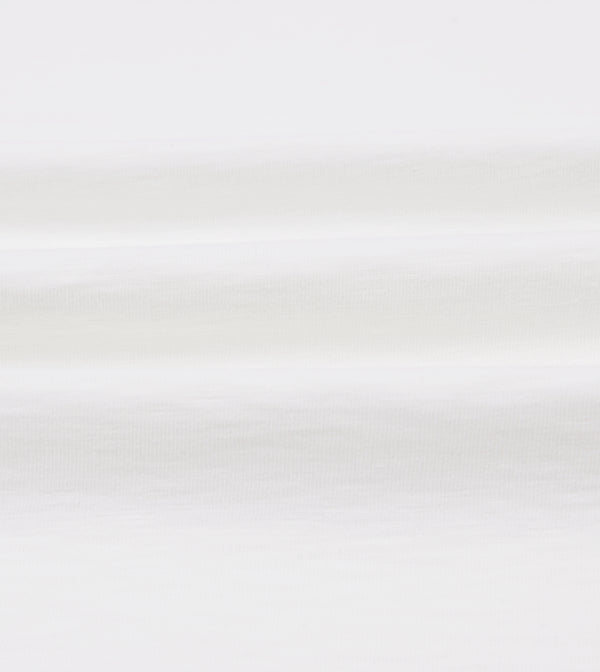 Drake's White Flamé Cotton Crew Neck Hiking T-Shirt