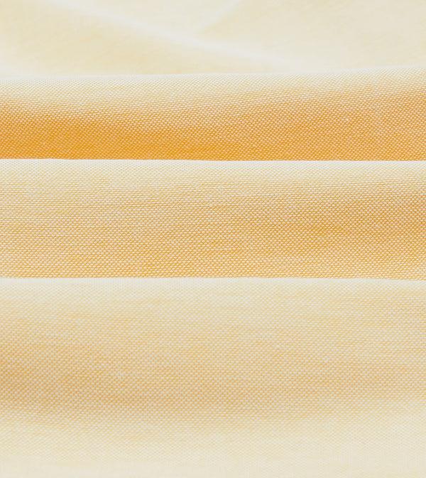 Drake's Yellow Cotton Oxford Cloth Button-Down Shirt