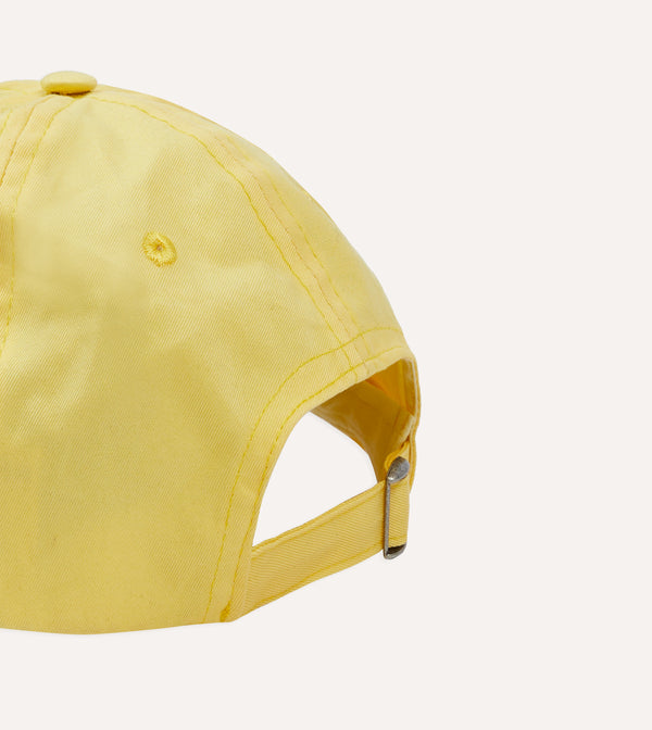 Drake's Yellow Elephant Emblem Cotton Twill Baseball Cap