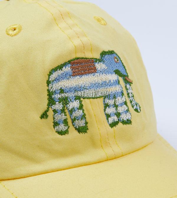 Drake's Yellow Elephant Emblem Cotton Twill Baseball Cap