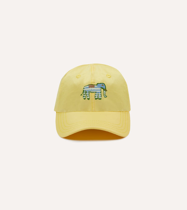 drake's Yellow Elephant Emblem Cotton Twill Baseball Cap