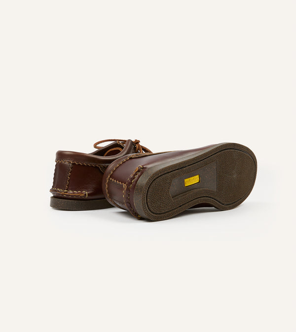 Drake's Yuketen Brown Kiltie Blucher With Camp Sole