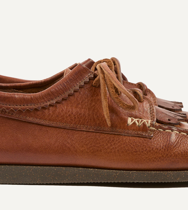 Drake's Yuketen Cognac Italian Blucher With Camp Sole