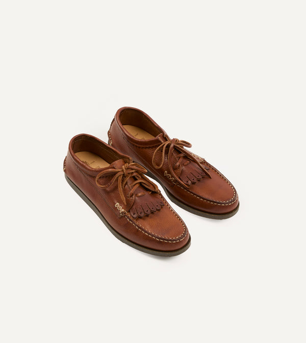 drake's Yuketen Cognac Italian Blucher with Camp Sole