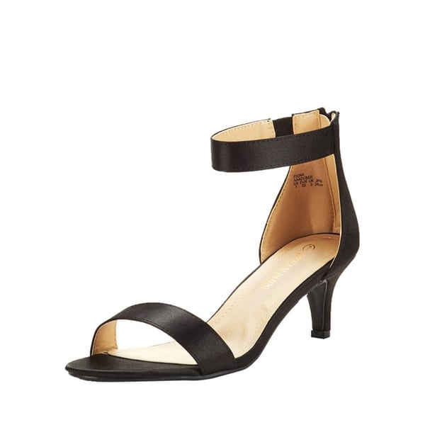 dream pairs Ankle Strap Open Toe Kitten Heel Sandals