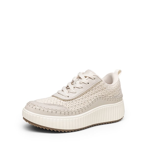 dream pairs [Arch] Wide Width Tweed Platform Fashion Sneakers